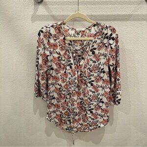 PLEIONE Floral Priny Blouse